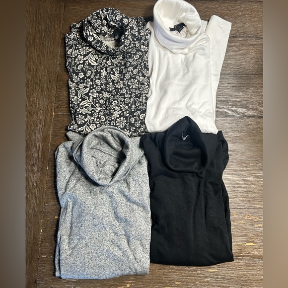 J. Crew Tops - J crew layering long sleeve cowl neck tops size xs